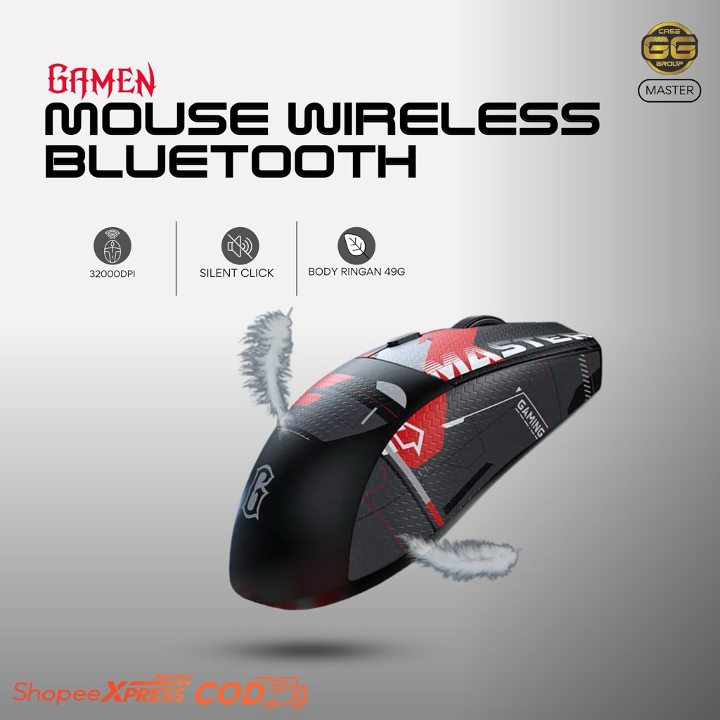 MOUSE WIRELESS GAMING GAMEN BT MASTER // KABEL MOUSE USB TYPE C