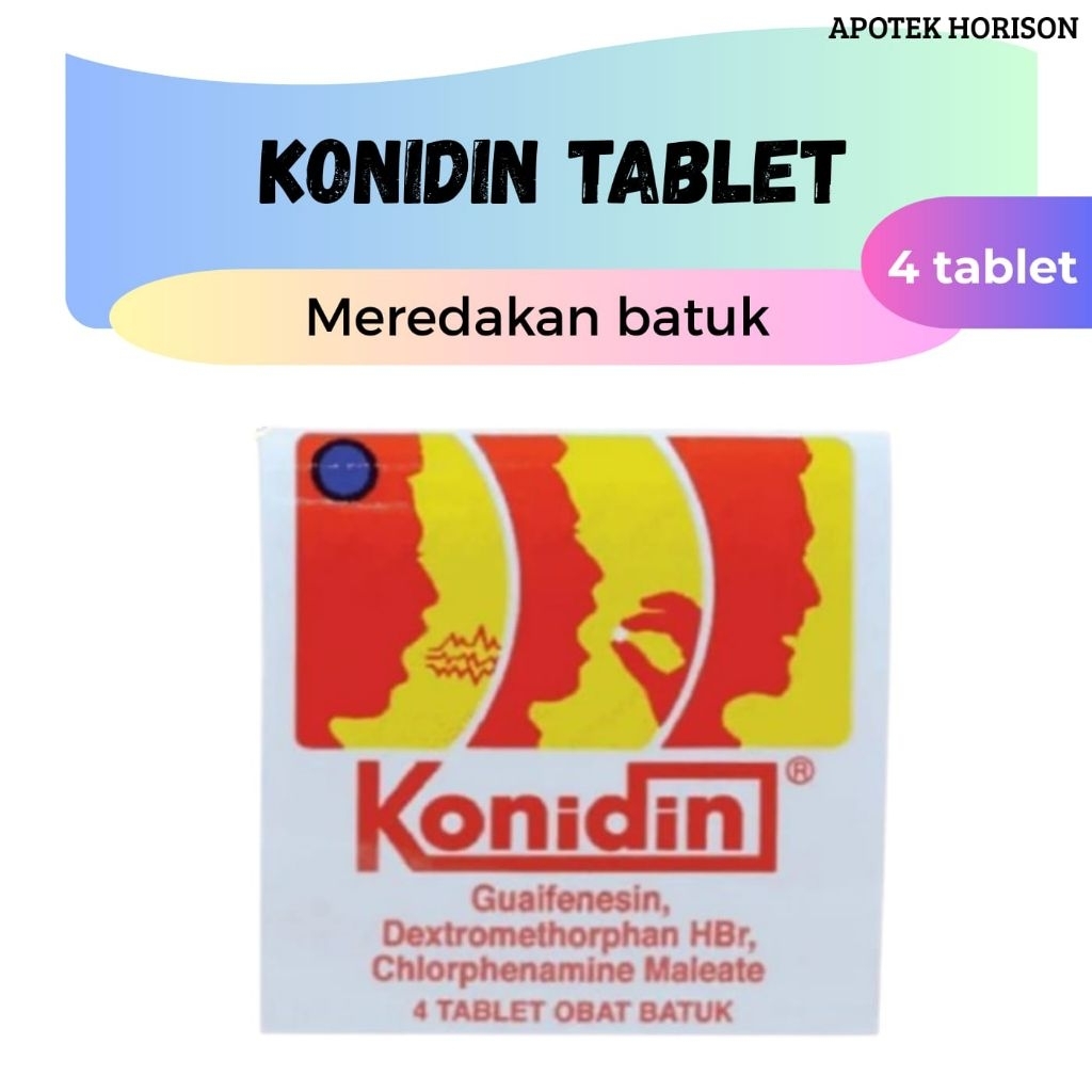 Konidin Tablet (1 strip = 4 tablet) - Meredakan batuk
