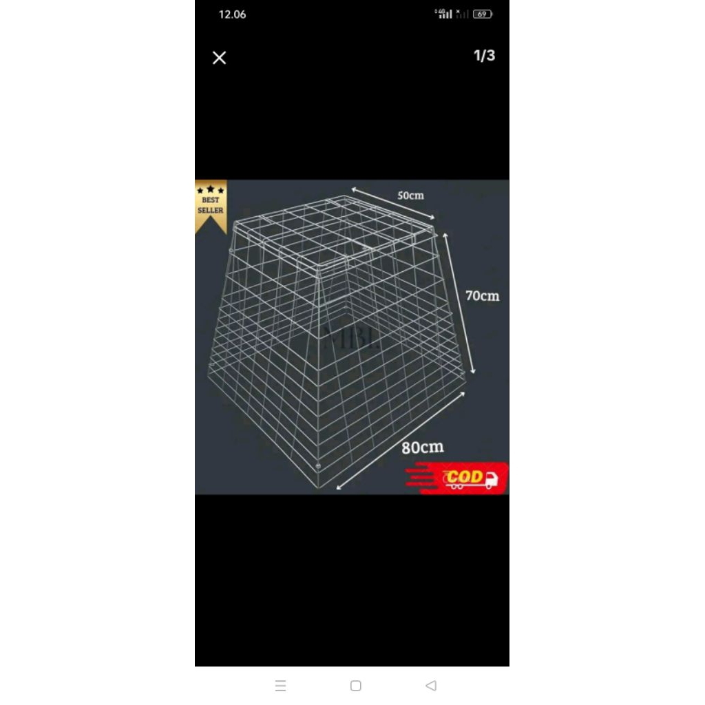 kandang ayam piramida galvanis