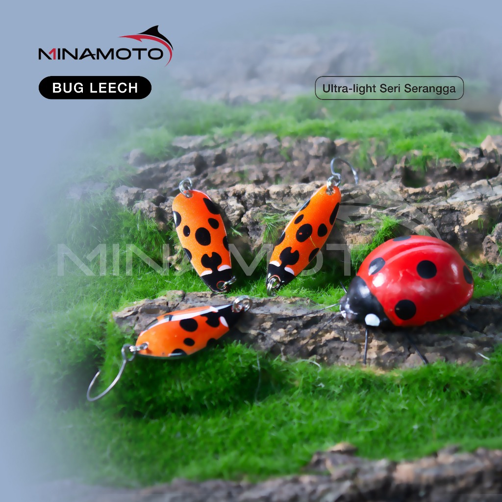 Umpan Pancing Micro Spoon Kuningan Spinner Lure 1-3g Mustad Kail Seri Serangga Bentuk Lintah