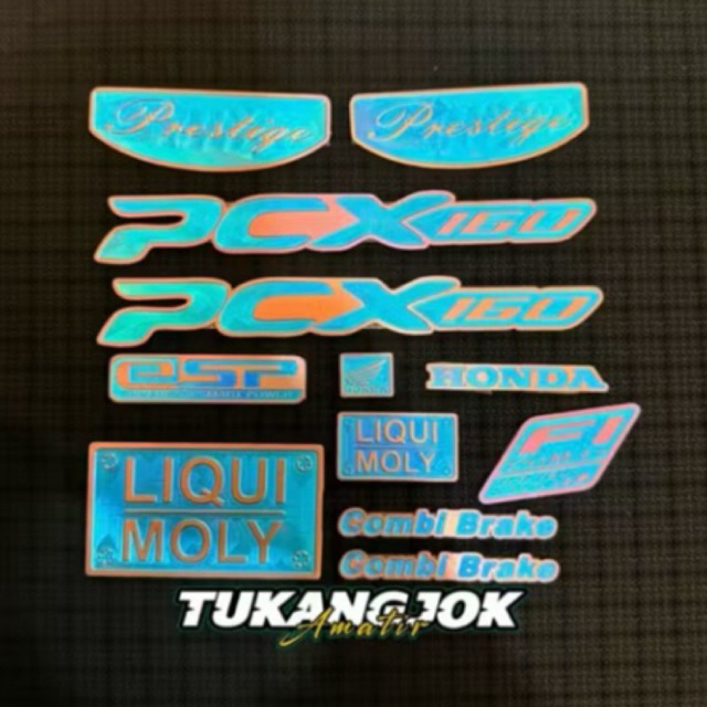 Emblem Body Titanium Pcx 160 Paketan Fulset Titanium Original Vietnam Emblem Body Pcx 150 Pcx 160 Pc