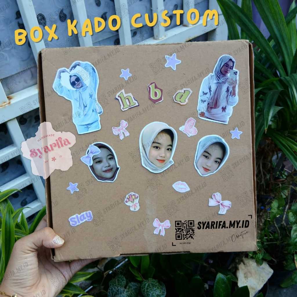 Box Kado Kardus Ukuran 25x25x5 CM Custom