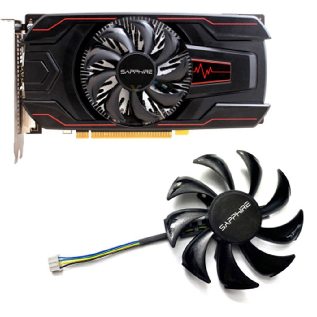 Fan kipas Vga Sapphire Rx 460 Nitro Sapphire Orginal Copotan