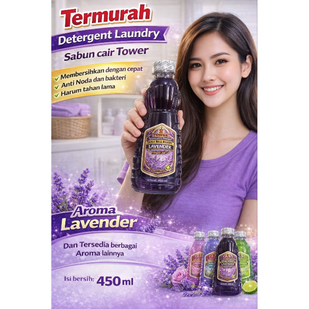 Detergent Laundry / Sabun Cair Cuci Pakaian 450 ml