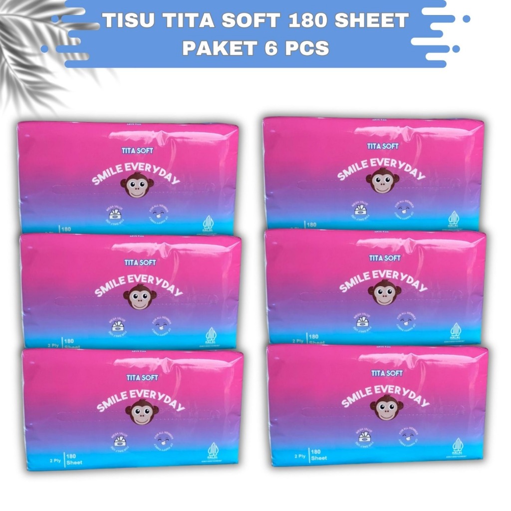 TISU TITASOFT 180 SHEET ISI 6 PCS