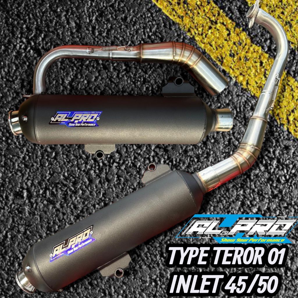 KNALPOT STANDAR RACING KENOCHI INLET 45 BEAT KARBU MIO SPORTY VARIO OLD/NEW