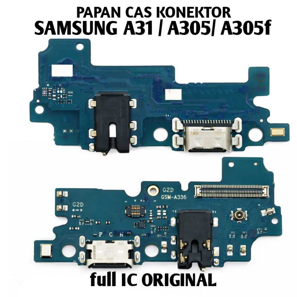 papan cas samsung A31 / A315 / A315f  original konektor pcb full ic charger board pengganti conektor