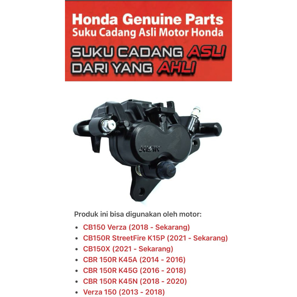 45250KYE902 Kaliper Rem Depan Honda CB150 Verza