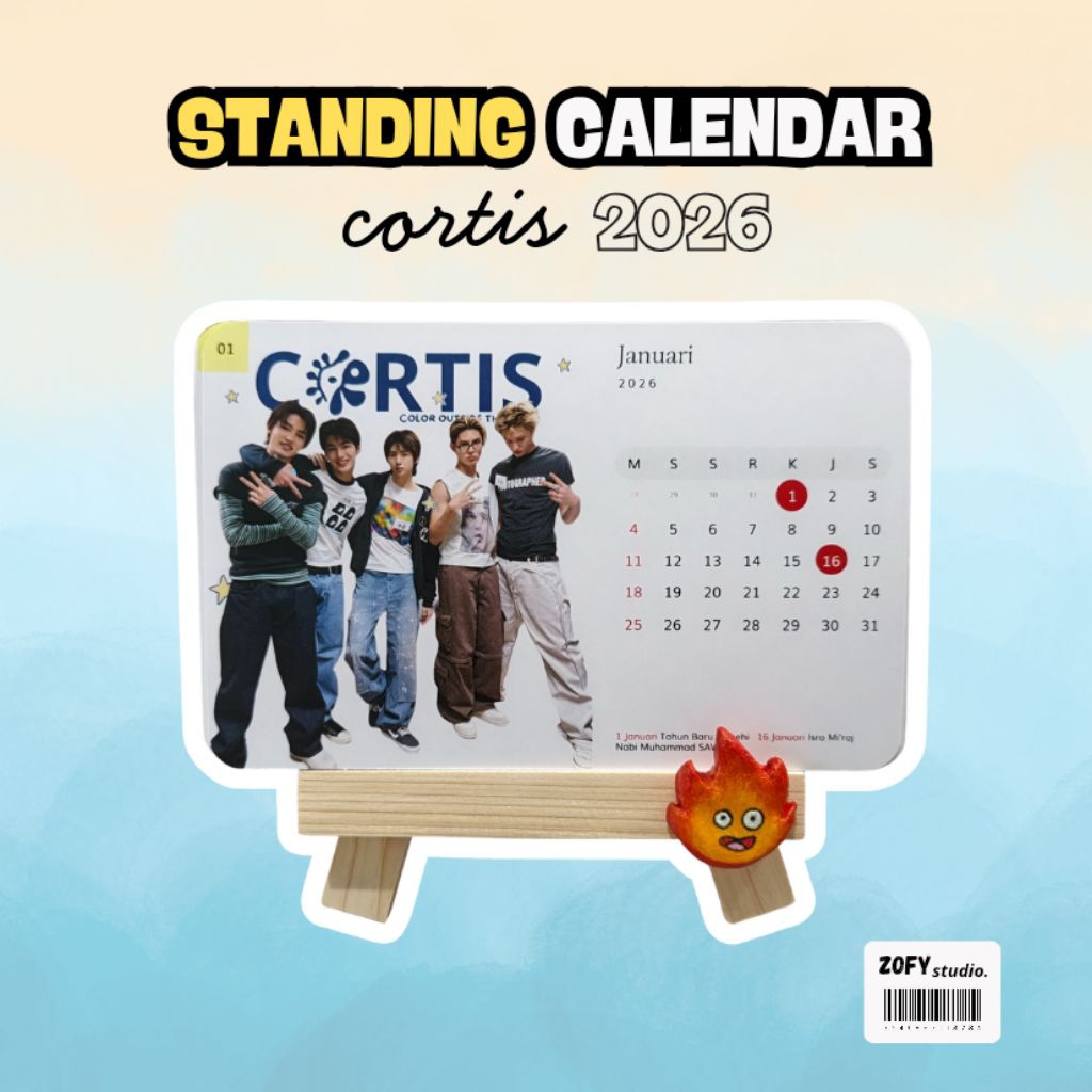 Standing Calendar Cortis 2026 | Kalender Kpop