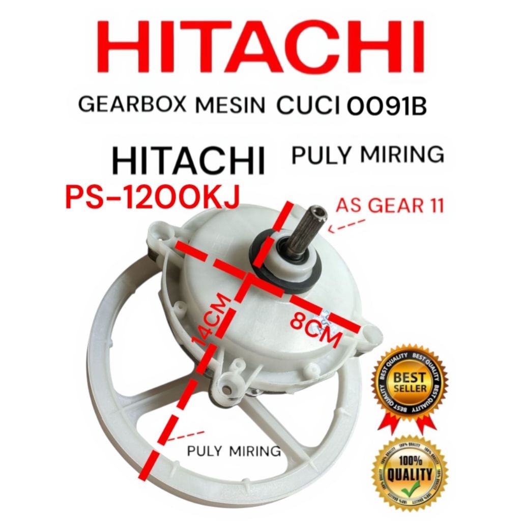 Gearbox gerbox mesin cuci hitachi PS1200GSJ Mesin Cuci HITACHI