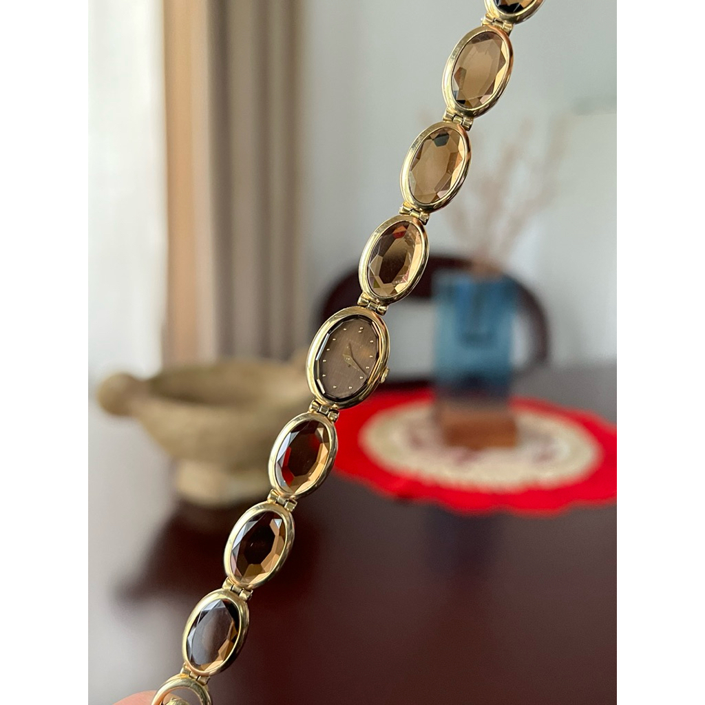 Seiko Lassale with brown faceted glass