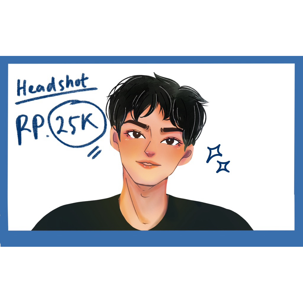 HEADSHOT - Digital illustration - Commission art - Ilustrasi digital - Ilustrasi wajah