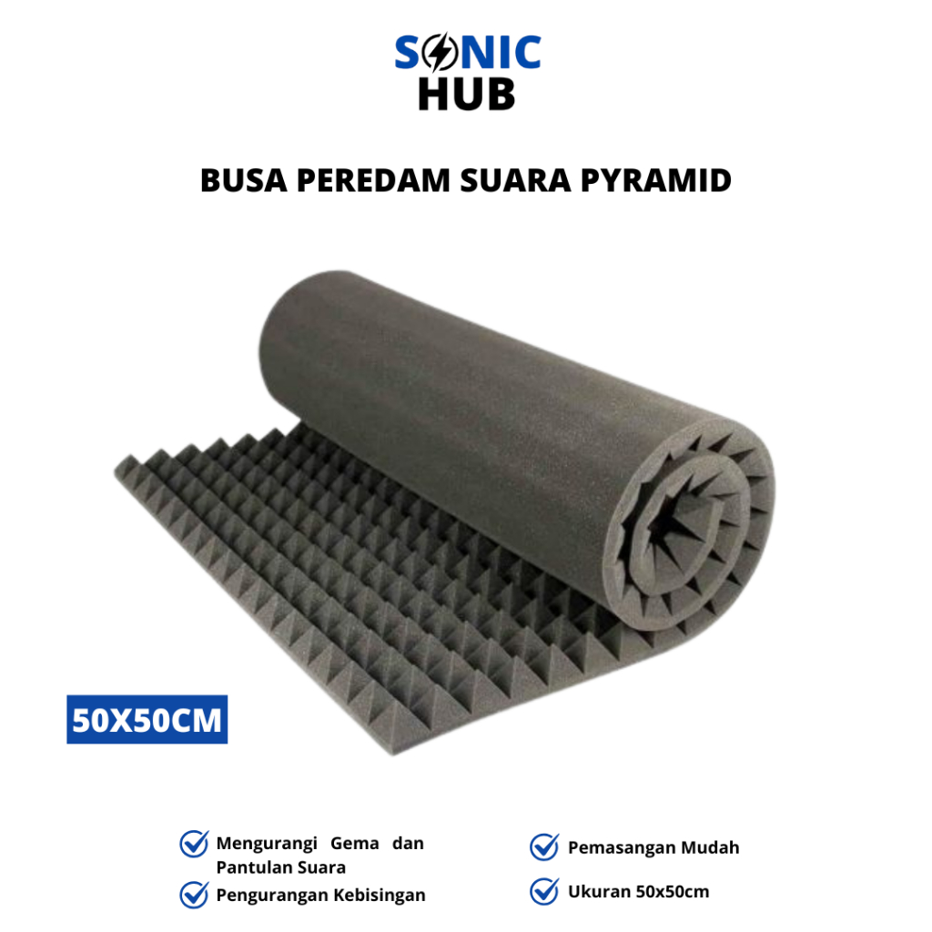 Busa Peredam Suara Piramid 50 x50