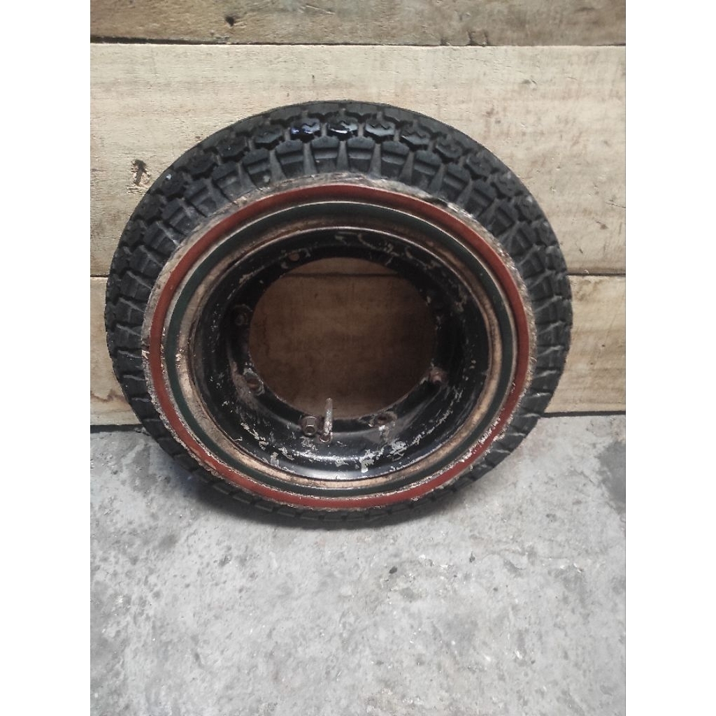 ban set vespa ring 8, pelek kaleng