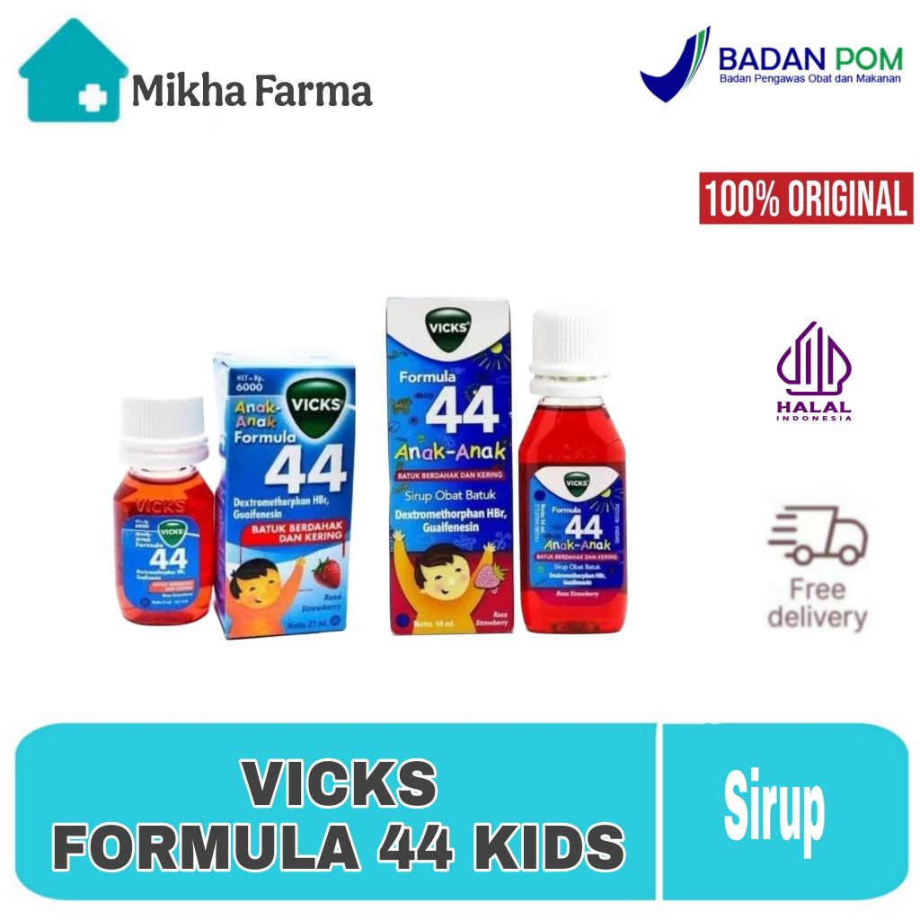 VICKS Formula 44 Sirup Obat Batuk Anak Meredakan Batuk