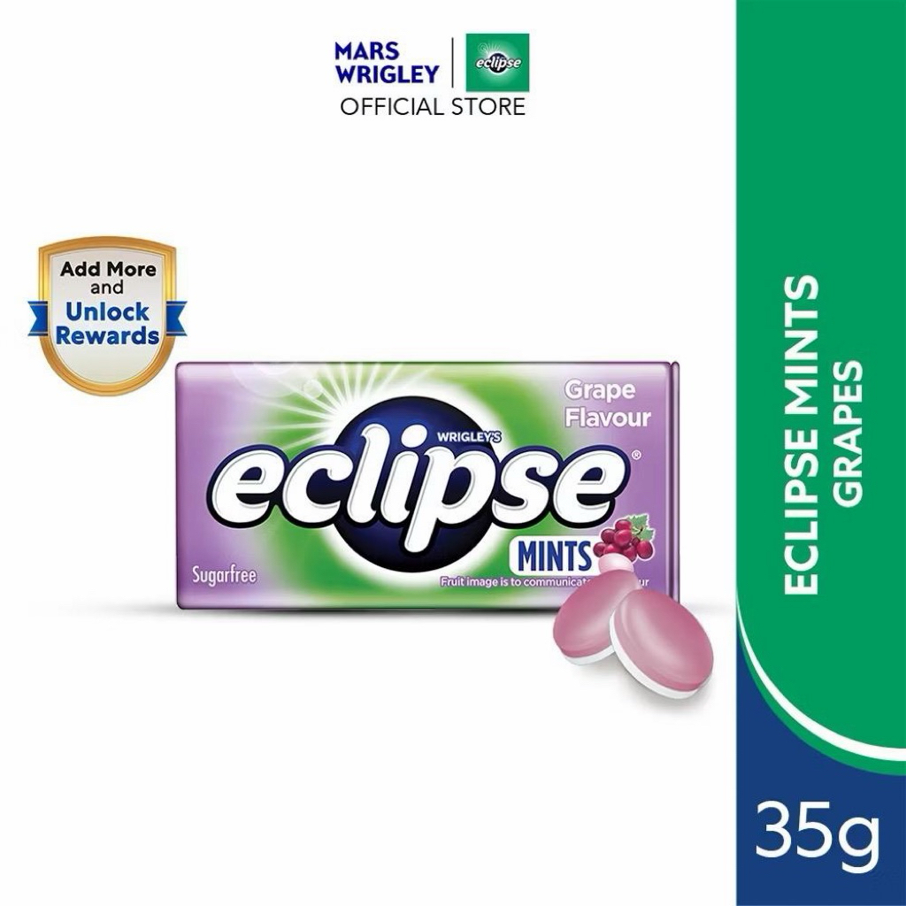MARS WRIGLEY ECLIPSE MINTS GRAPES FLAVOR