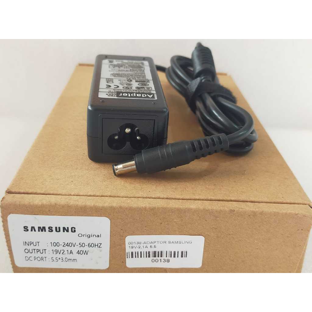 ADAPTOR CHARGER LAPTOP SAMSUNG 19V-2,1A  5.5 - 00138