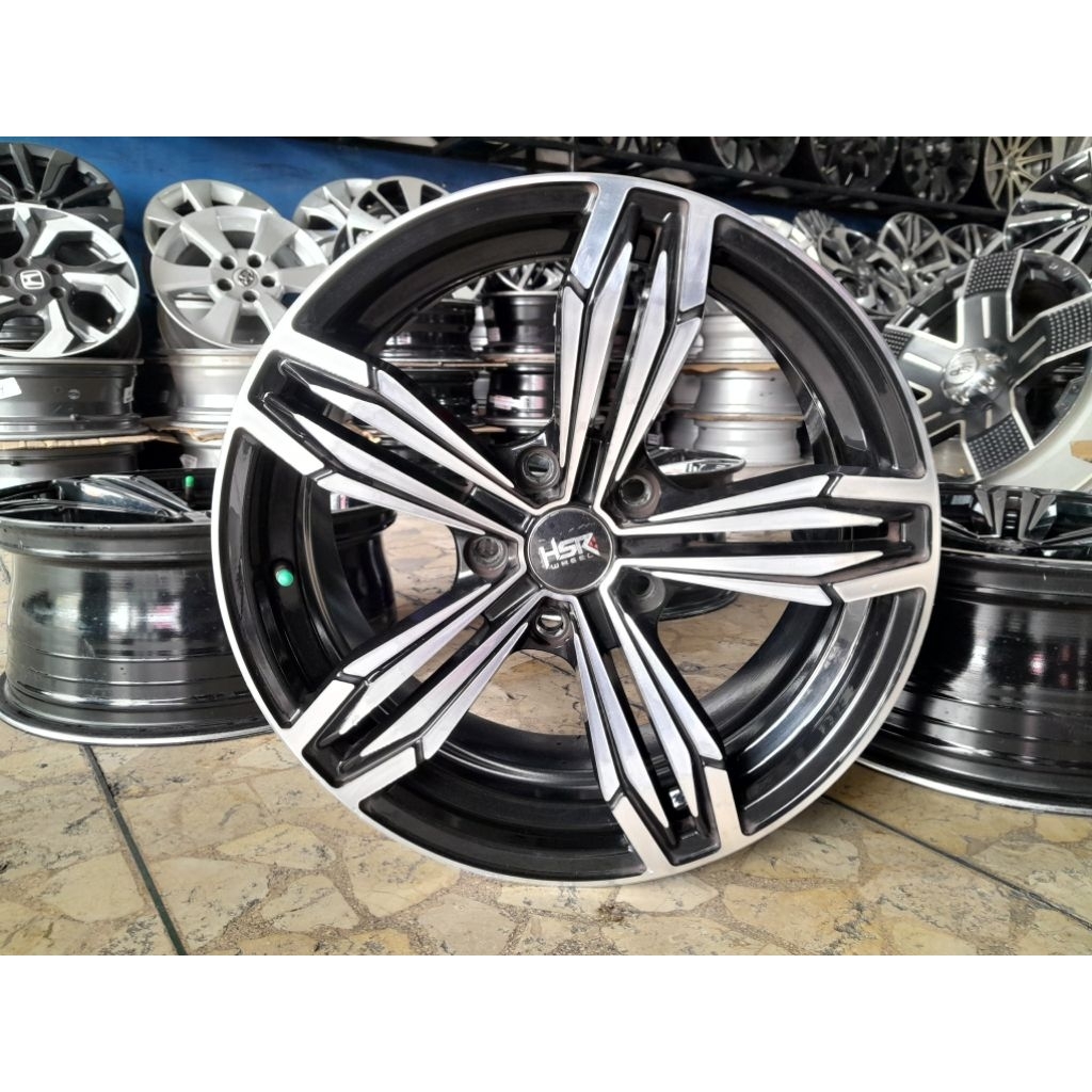 velg mobil bekas r17x7.5 pcd 5x120 untuk bmw seri3 velg aman bak ada retak