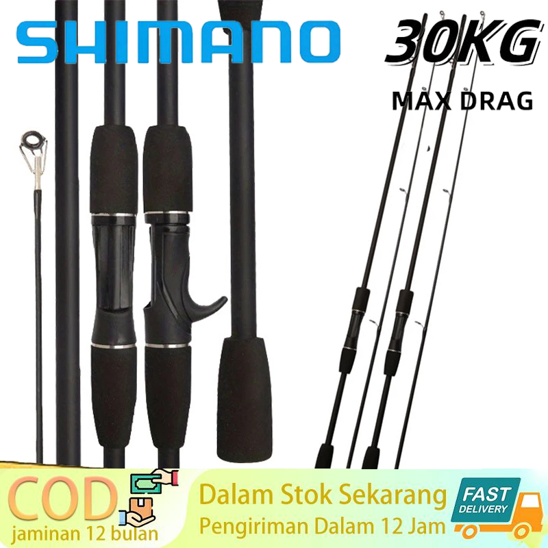 SHIMANO Fishing Rod Reel Pancing Casting Reel Joran Pancing 1.6m/1.8m/2.1m Joran Spining Spining Ree
