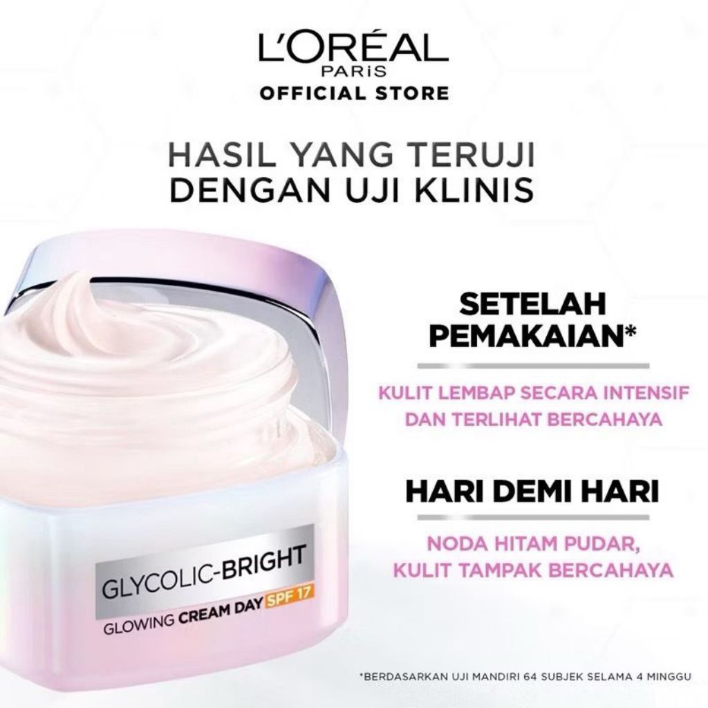 Loreal Glycolic Bright Glowing Cream Day Night