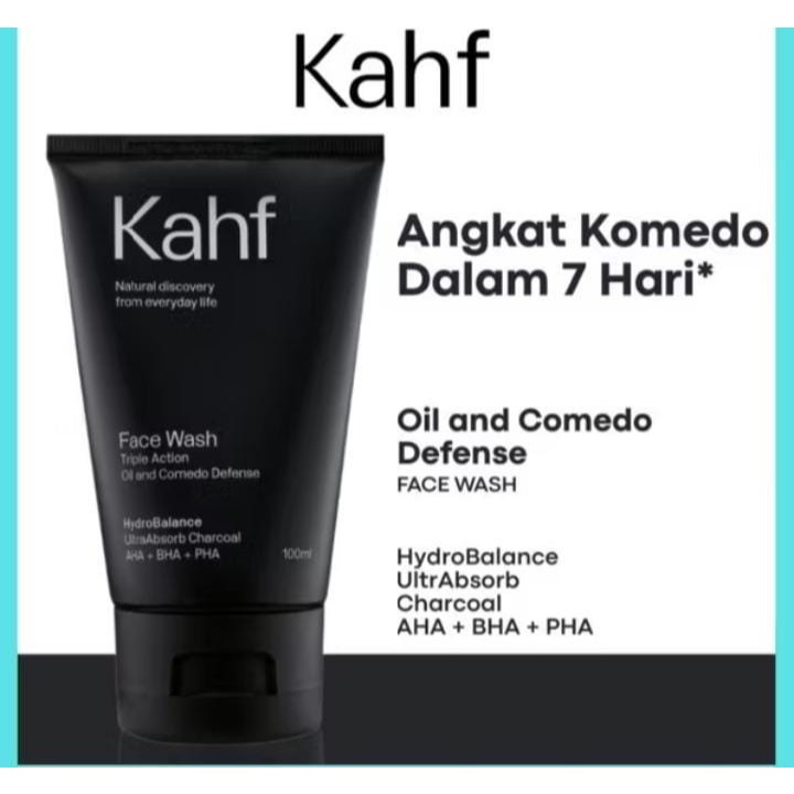 Kahf Face Wash Pria Angkat Komedo 100ml