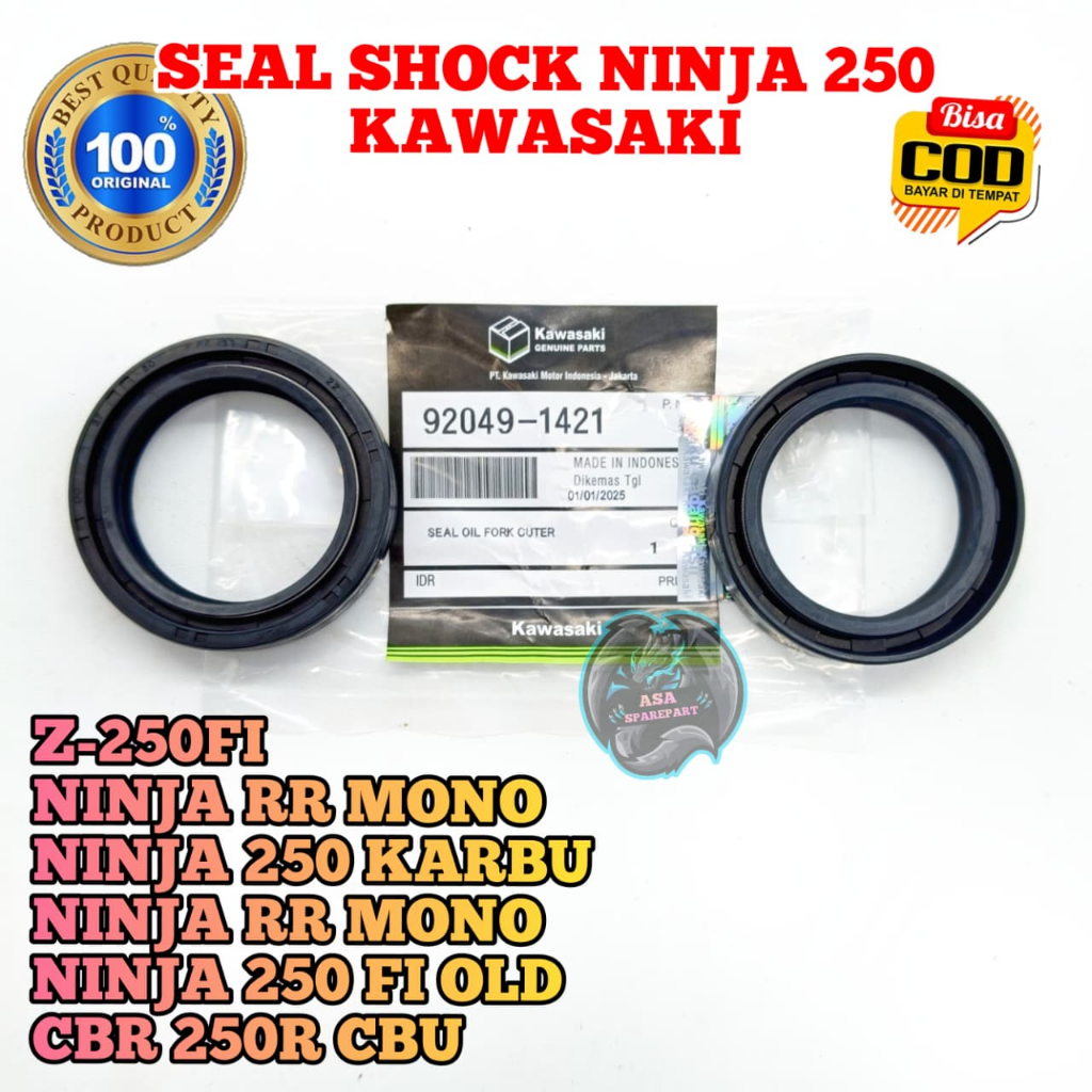 Sil shock depan Ninja 250 asli original motor Kawasaki Z-250FI , Ninja RR Mono , Ninja 250 Karbu , N