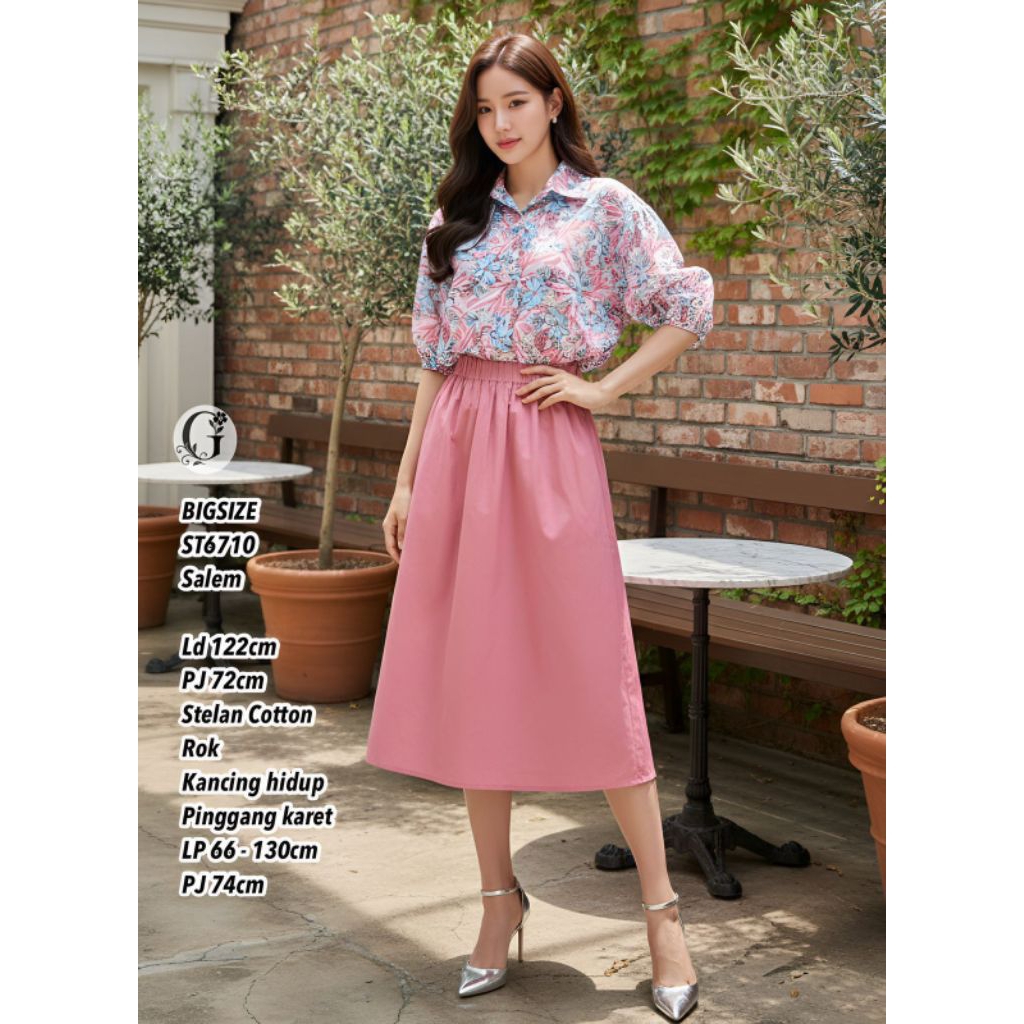 ST6710.SETELAN ROK COTTON IMPORT/SETELAN ROK/SETELAN DEWASA/SETELAN IMPORT