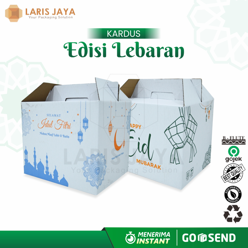 BOX HAMPERS PARCEL LEBARAN 33x26x27 / KARDUS SEMBAKO IDUL FITRI / BOX LEBARAN