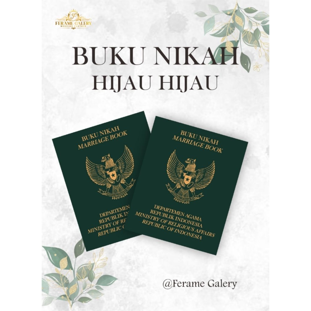 Aksesoris Mahar Pernikahan  Replika Buku Nikah