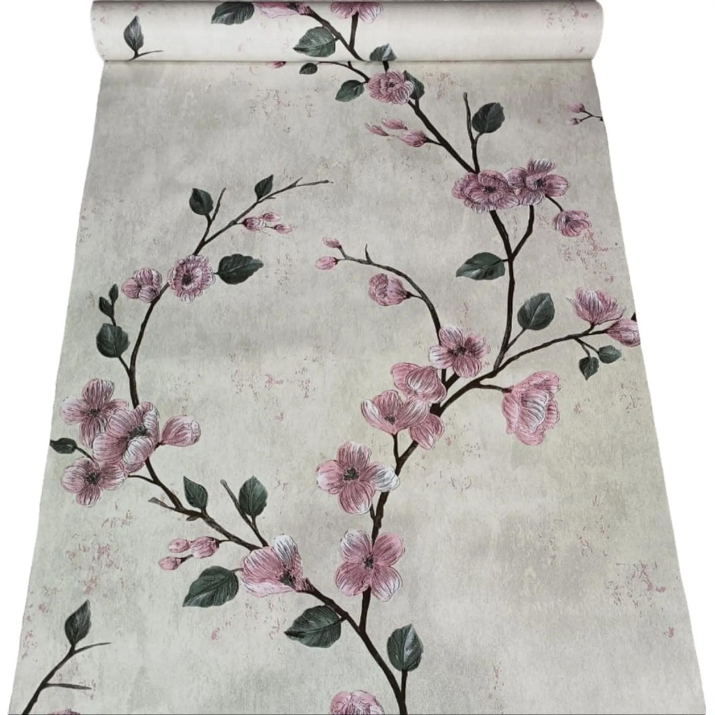 Swaylineshop Wallpaper Dinding Stiker Bunga Sakura 8M X45Cm / Wallpaper Dinding Sakura