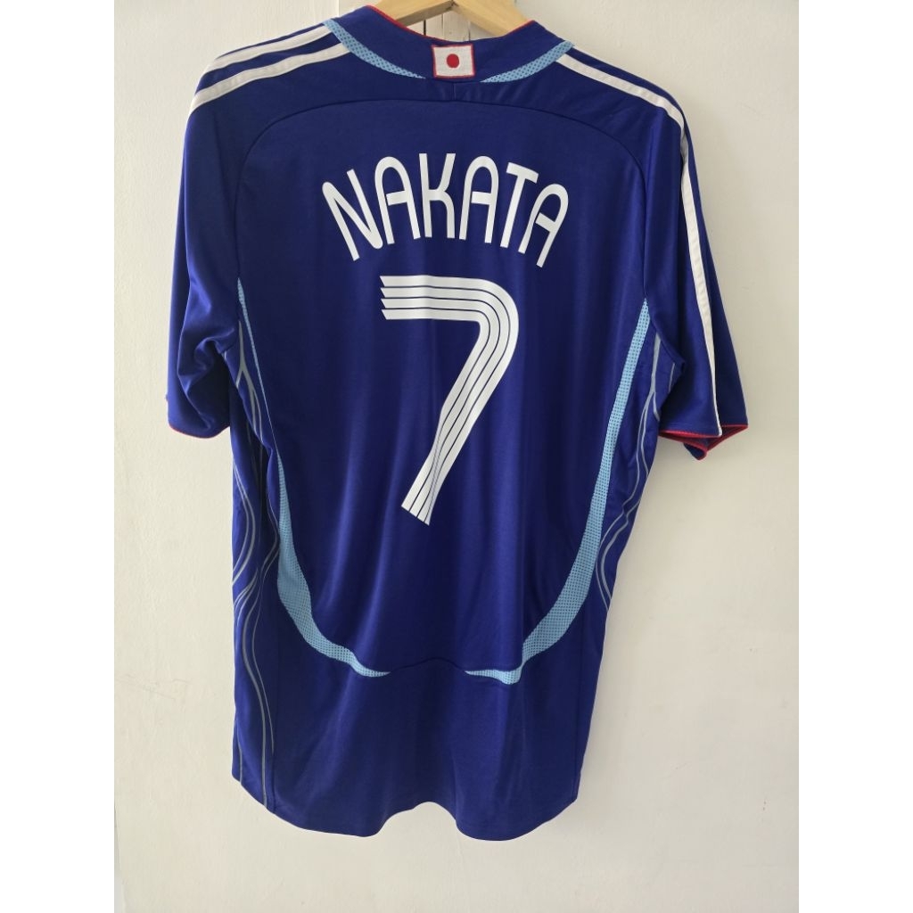 Jersey Jepang Hidetoshi Nakata 7 Japan 2006 World Cup Size XL