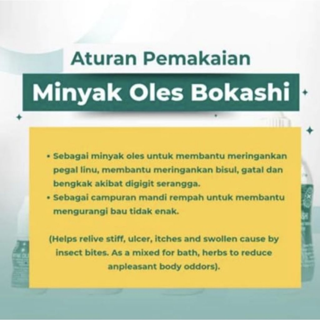 Minyak Oles Bokashi 140 ml/minyak bokashi / bokashi 140 ml