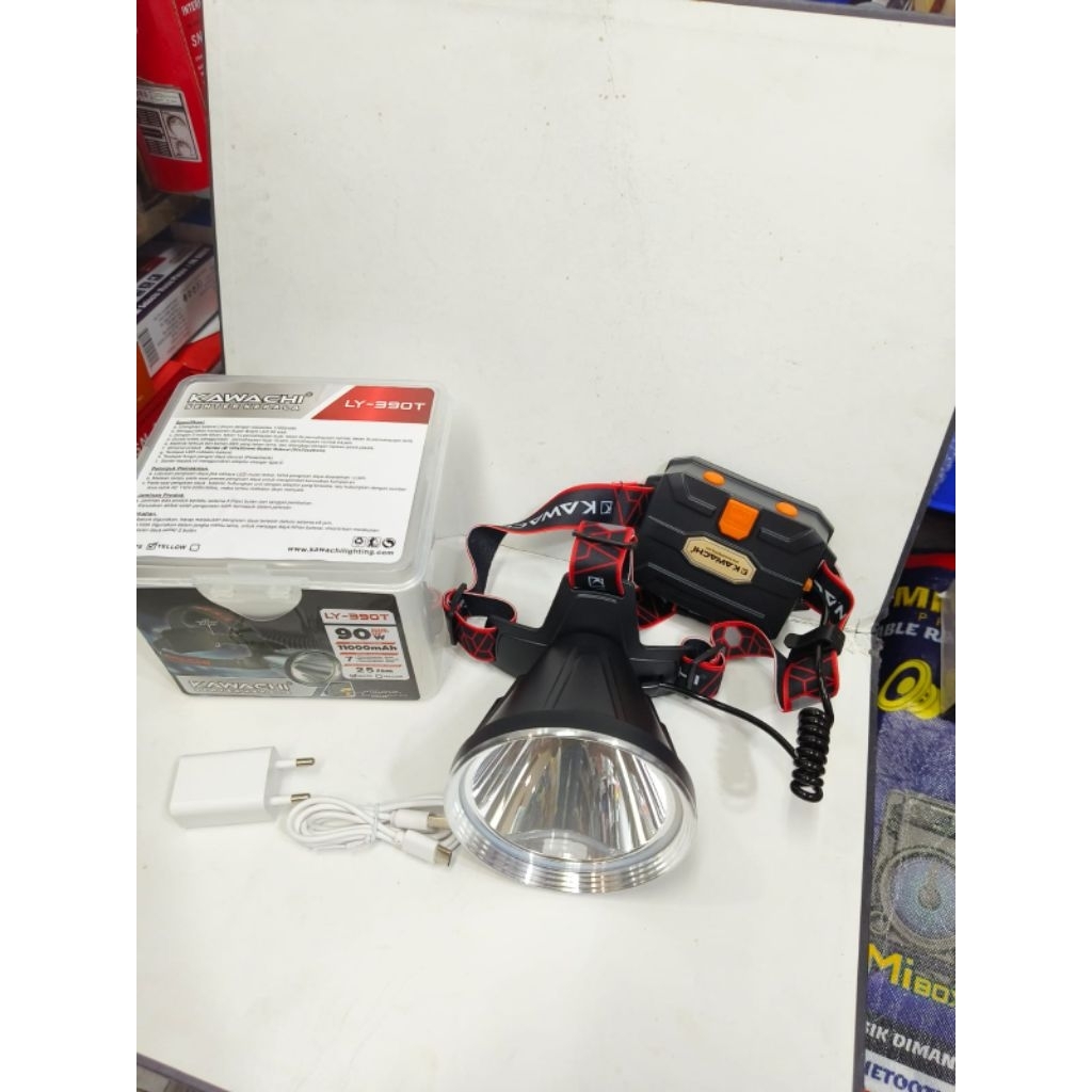 Senter Kepala Kawachi LY-390T 90Watt / Senter Kepala Jumbo Super Terang Tahan Lama