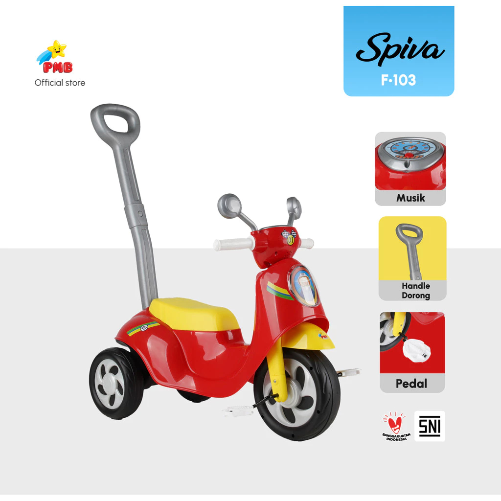 PMB Toys Mainan Anak Motor Foot To Floor F103 SPIVA - PMB Toys