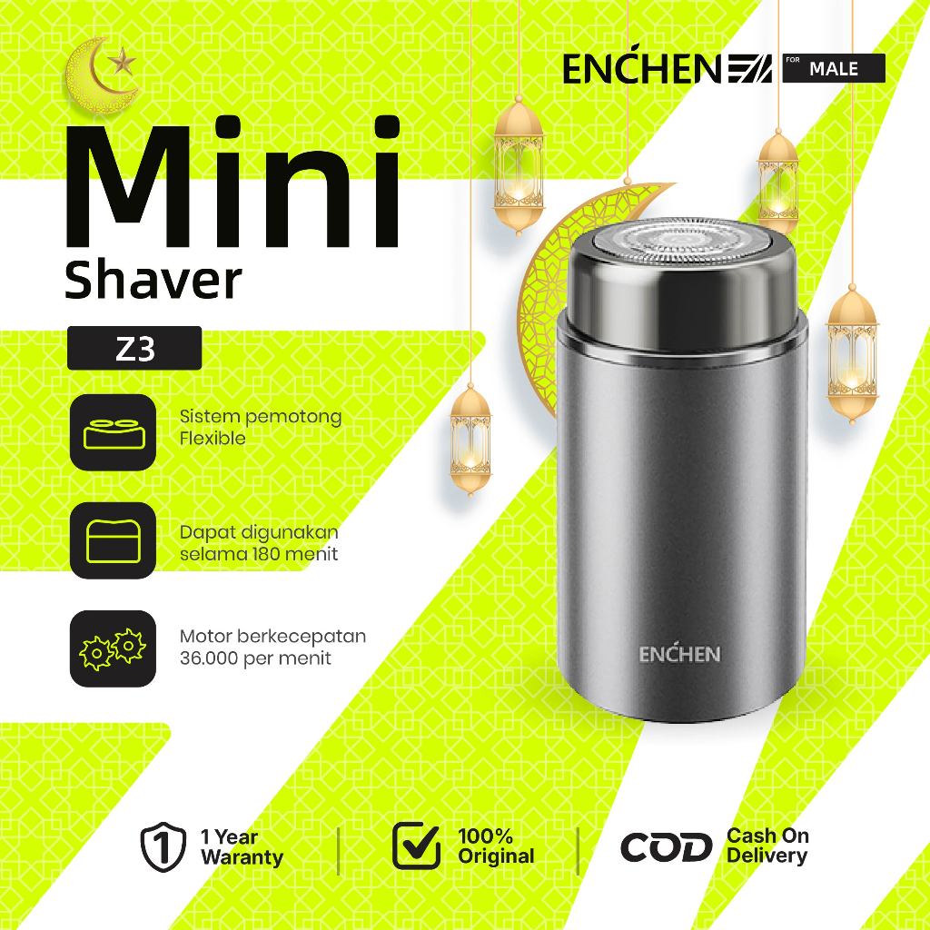 ENCHEN Z3 Mini Shaver Paduan Alat cukur kumis elektrik