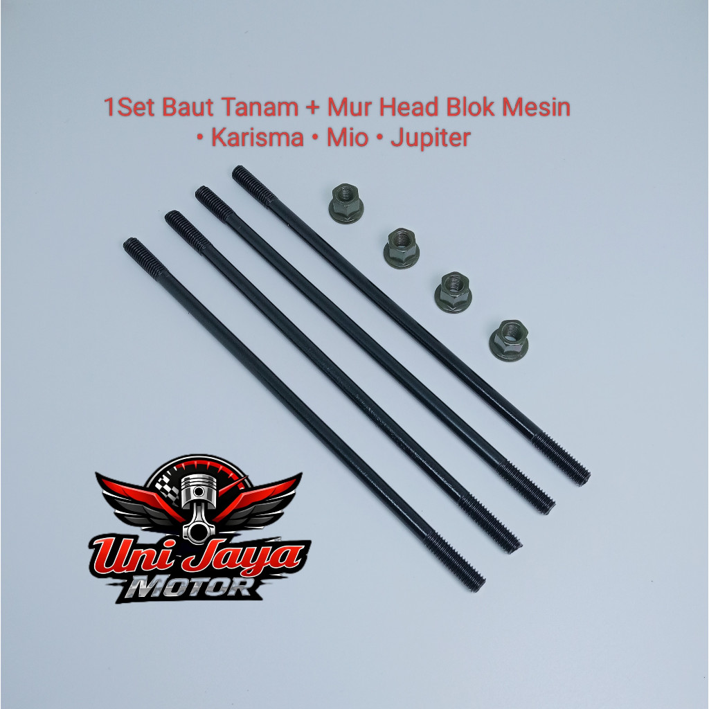1Set Baud Baut Tanam Karisma Mio Jupiter Plus Mur Head Blok Mesin Karisma