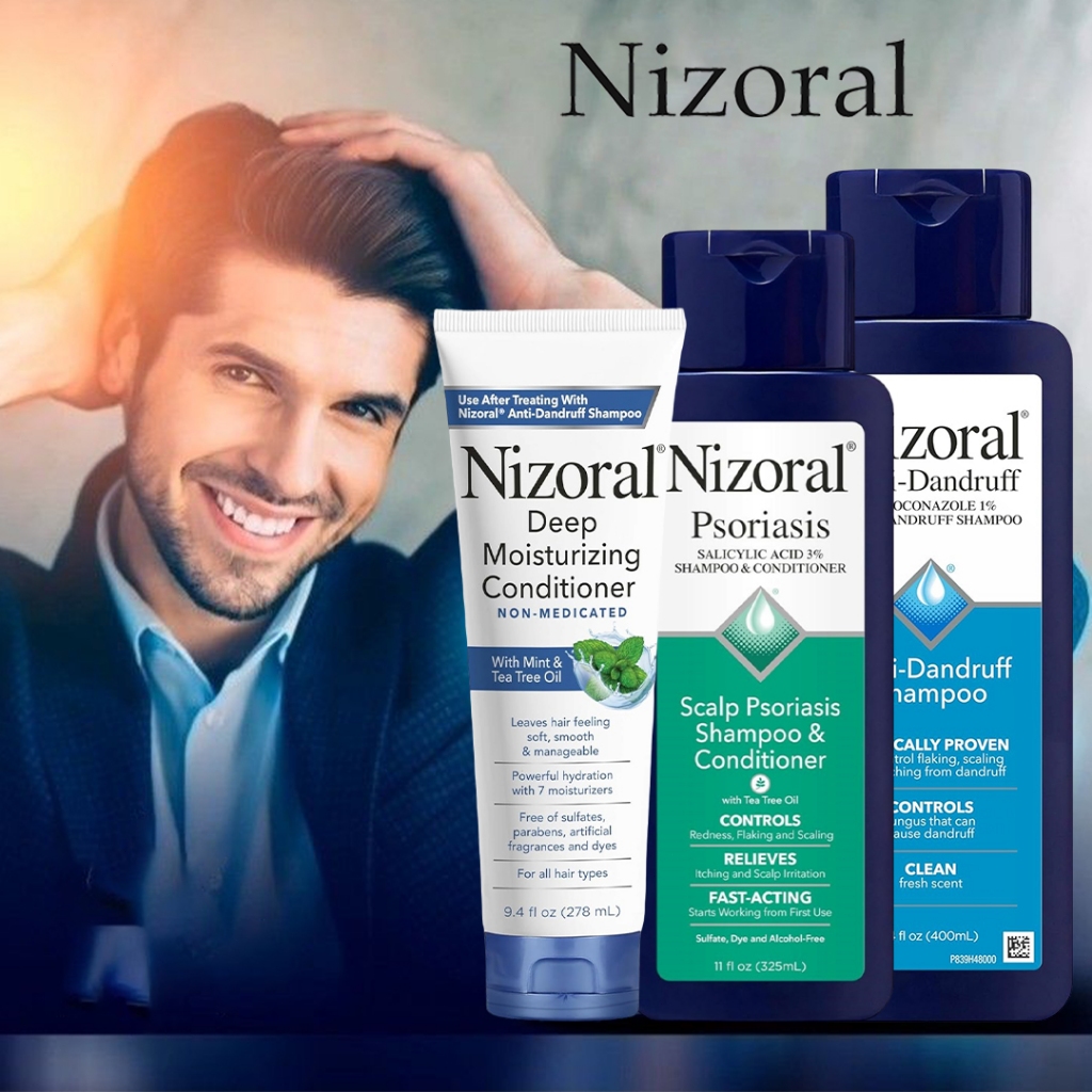 Nizoral Anti-Dandruff Shampoo 200 ml / USA Nizoral - Scalp Psoriasis Shampoo & Conditioner 325ml / N