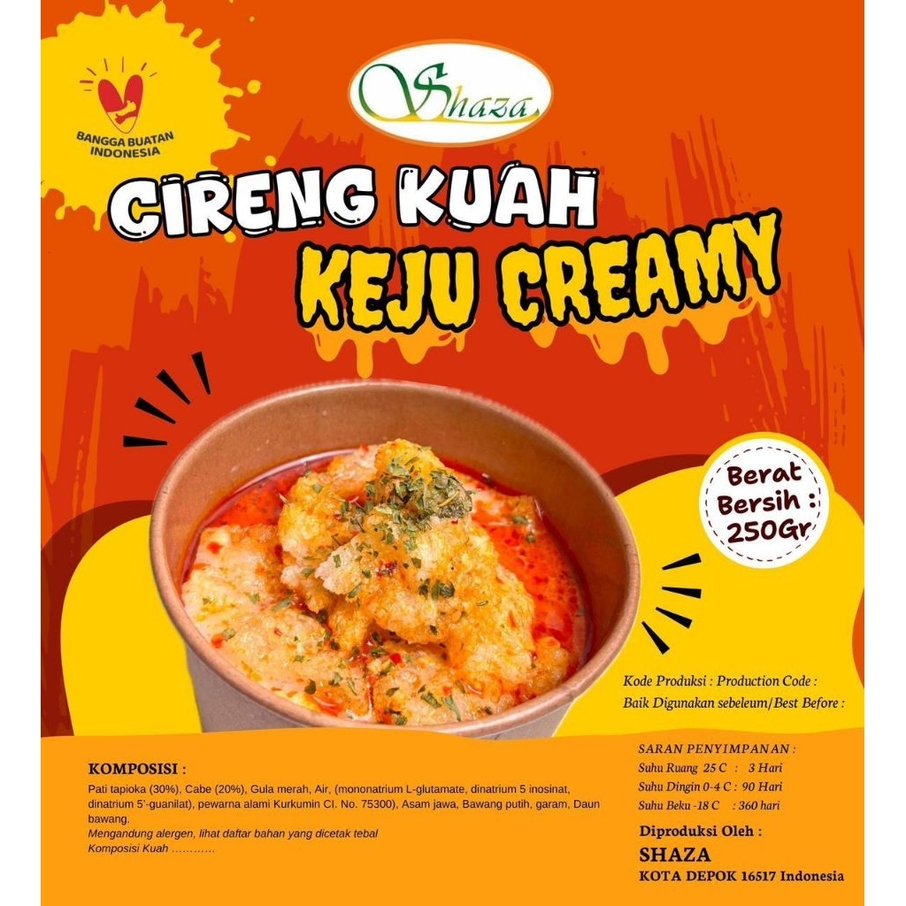 Shaza / Cireng Shaza / Cireng Kuah Keju Creamy