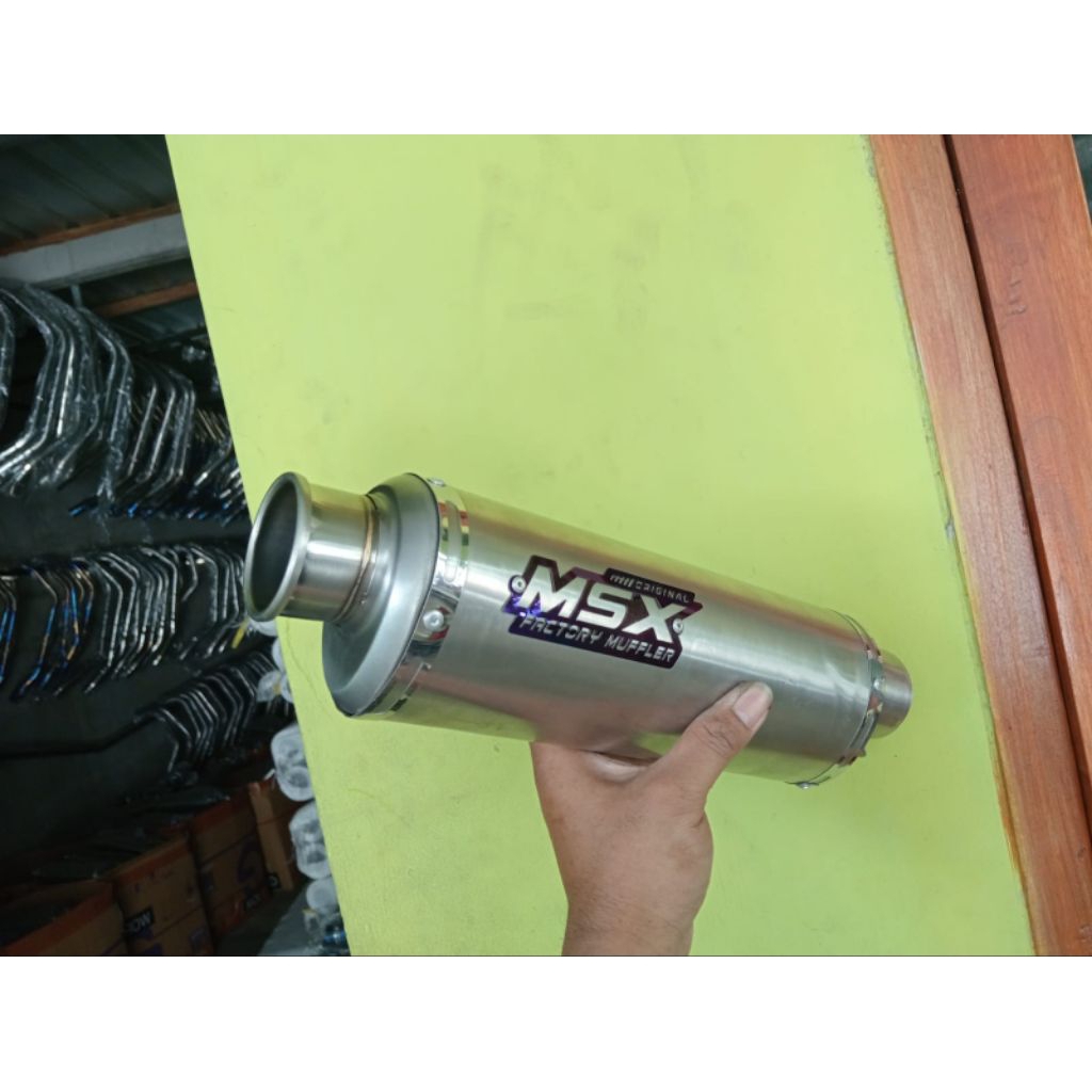 slincer knalpot original msx oval cincin wrx inlet 50 dbs panjang 30cm