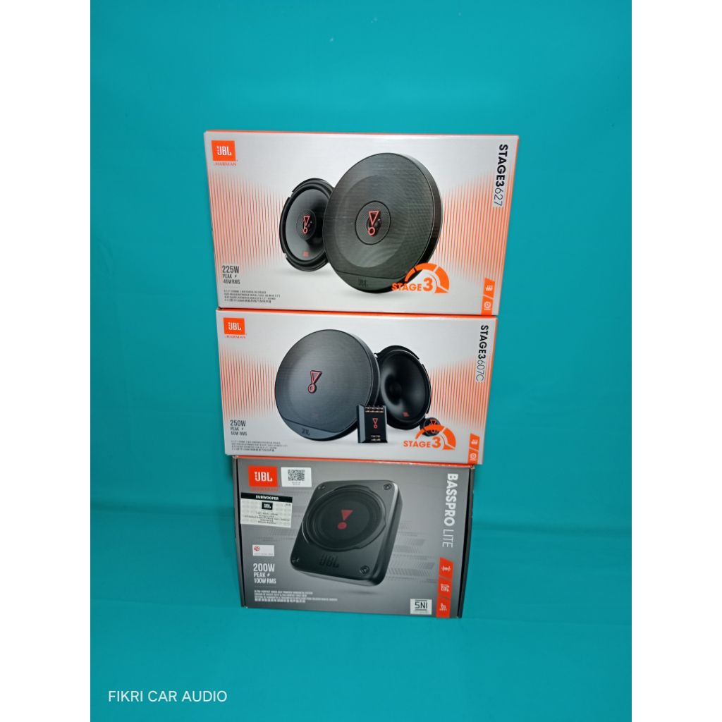 Paket JBL Subwoofer Kolong Aktip JBL BASSPRO LITE Speaker Split JBL & Speaker Coaksial JBL