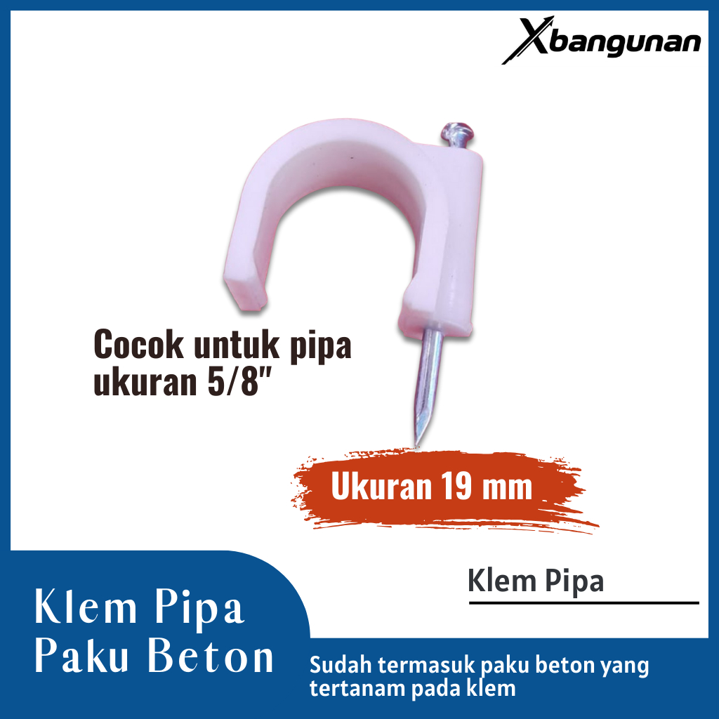 Klem Pipa Listrik 5/8" Inch 19 MM
