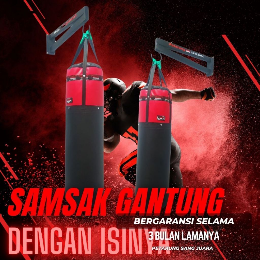 Samsak Gantung DENGAN ISI samsak tinju karate boxing mma pencak silat