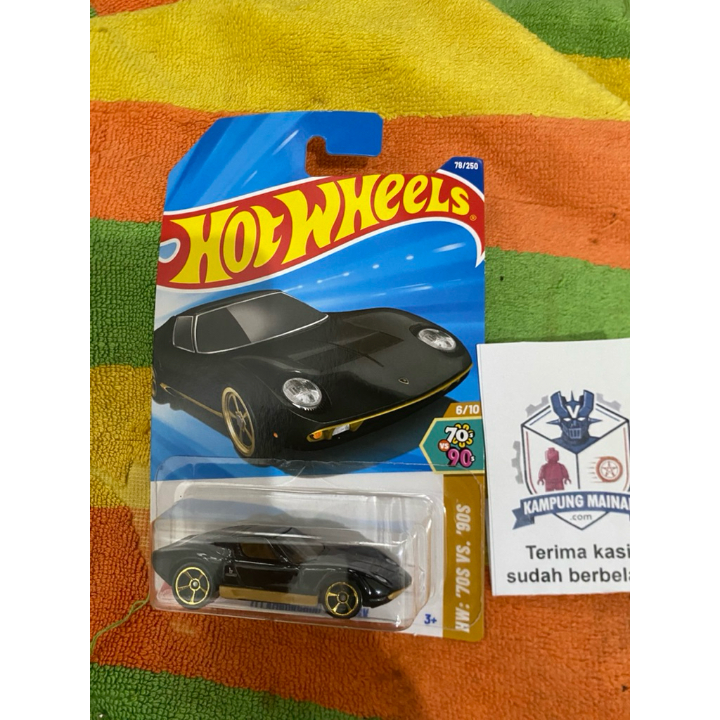 hot wheels ‘71 lamborghini miura sv