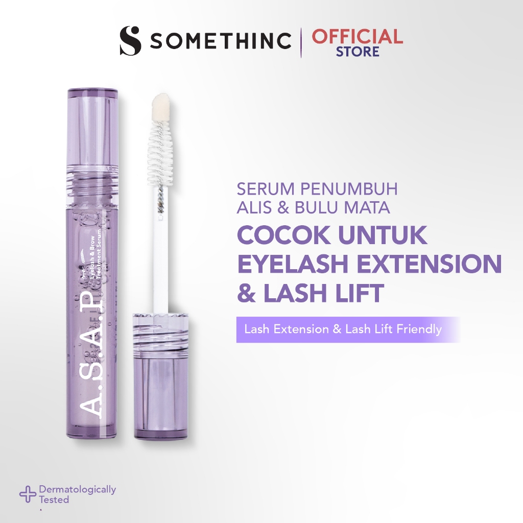 SOMETHINC ASAP Eyelash & Brow Treatment Serum - (Serum Bulu Mata dan Alis) emanjangkan, menebalkan, 