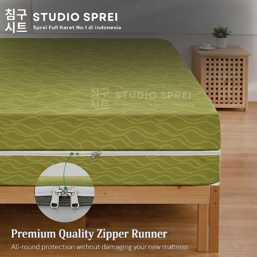 Sprei Resleting Tinggi 30,40 Sprei 160x200 |180x200 |200x200 Sarung Kasur Seprai