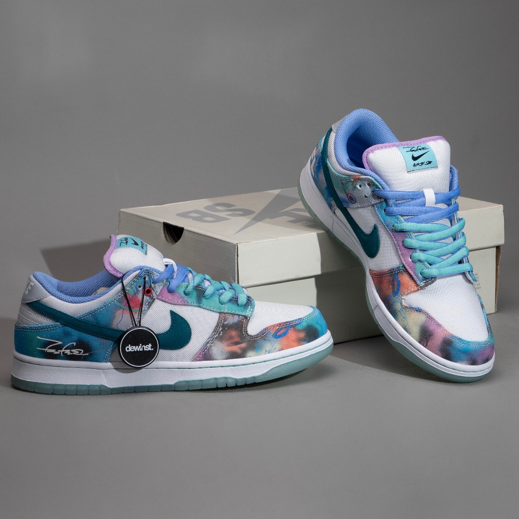 SB Dunk Low Futura Laboratories Bleached Aqua