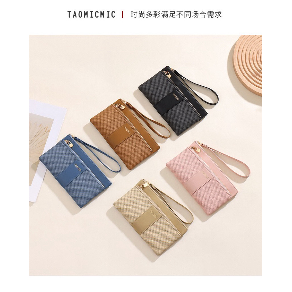 DOMPET KOIN KECIL 2 RESLETING MUAT KARTU DAN UANG LIPAT TAOMICMIC Y9501