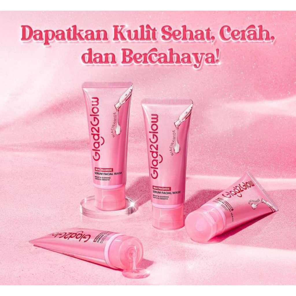 NIACINAMIDE SERUM FACE WASH G2G GLAD2GLOW