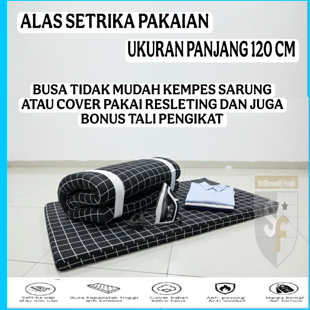 Alas setrika busa inoac || panjang 120 cm || Alas setrika || Busa Inoac || matras