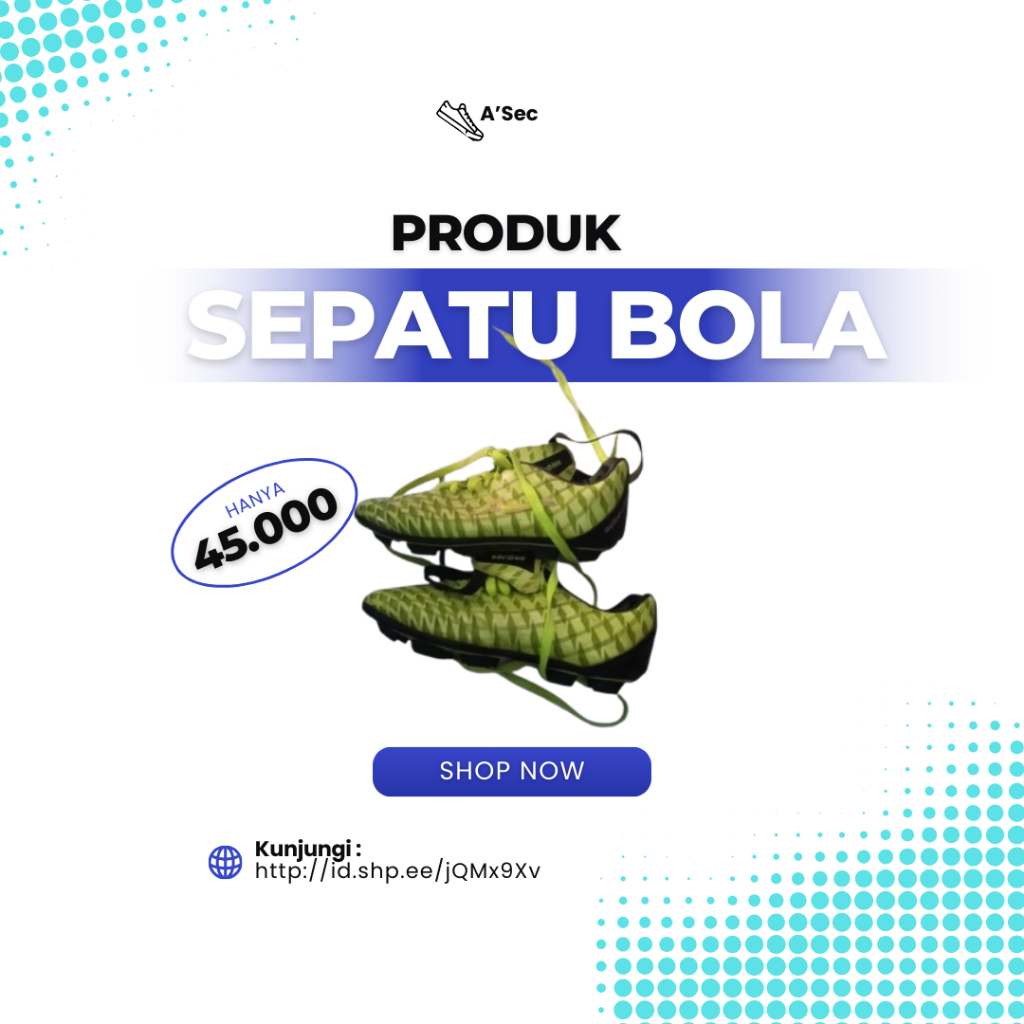 Sepatu Bola anak Ardiles Premium - UK 36 - Second